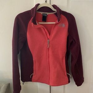 The North Face womens fleece zip up jacket